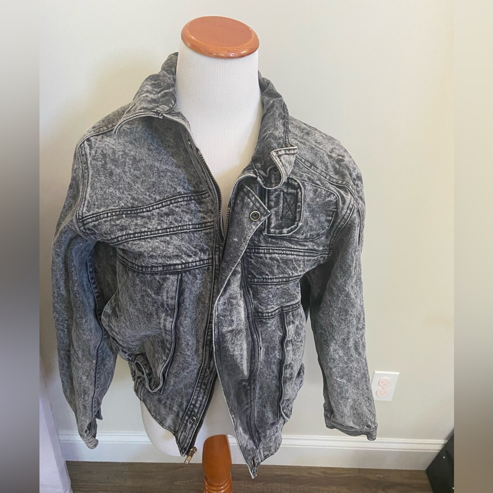 Windbreaker Vintage Denim Jacket- Born this Way